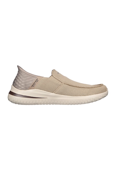 Skechers, Pantofi sport slip-in cu talpa interioara cu suport Delson 3.0 - Cabrino, Maro nisip
