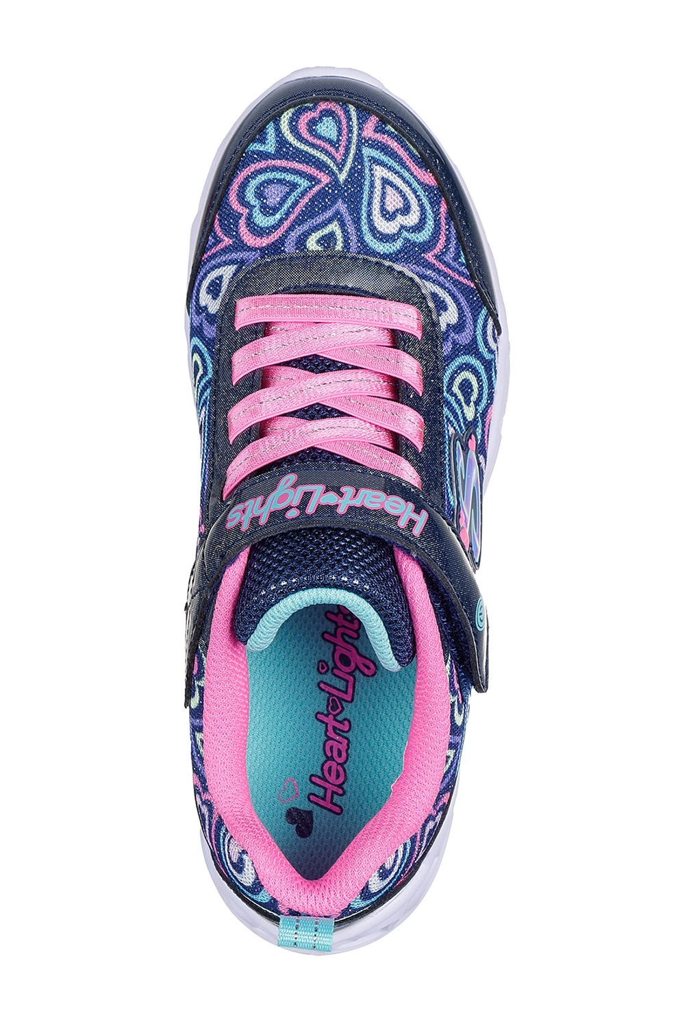 Skechers, Pantofi sport Heart Lights Boogie Love cu LED-uri