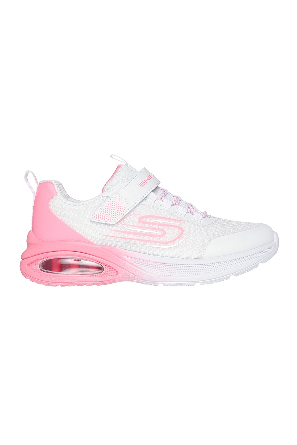 Skechers, Pantofi sport Microspec Max Advance - Fly 3, Alb, Roz, 28.5 EU