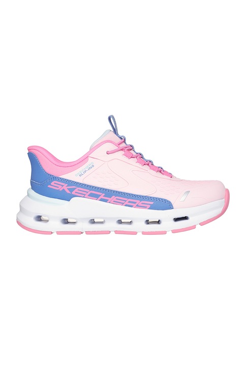 Спортни обувки за момичета Skechers Glide Step Slip-Ins JR 303654L-BKPR, черни, Пастелносин/Светлорозов