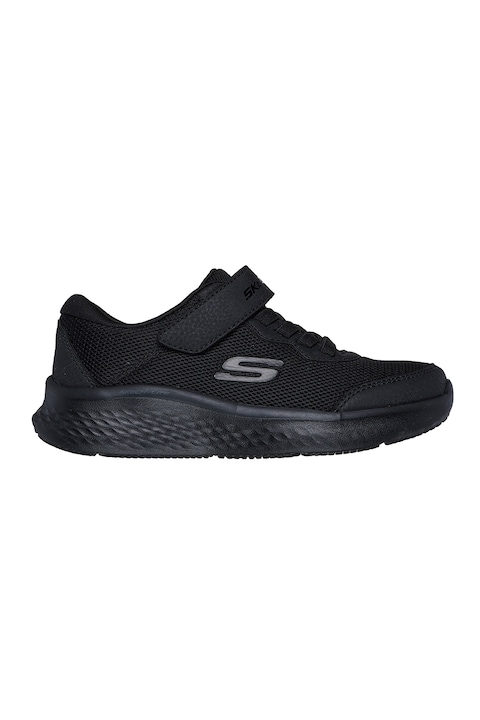 Skechers, Спортни обувки Skech-Lite Pro с велкро и еко кожа, Черен, 32 EU