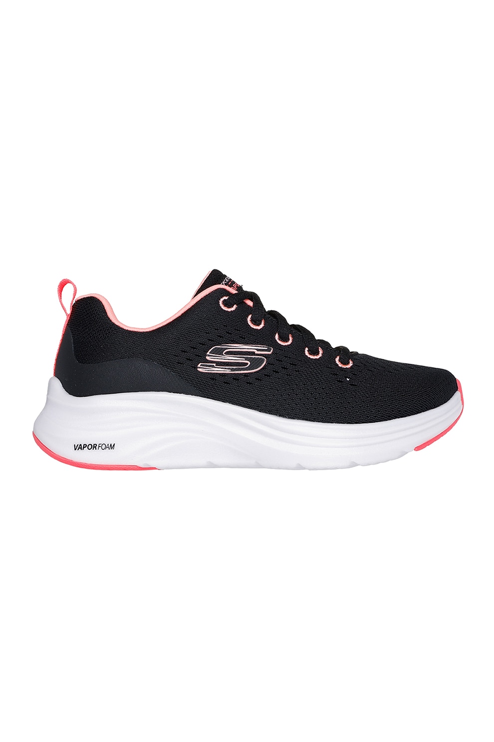 Skechers, Pantofi sport din plasa Vapor Foam, Negru, 32 EU