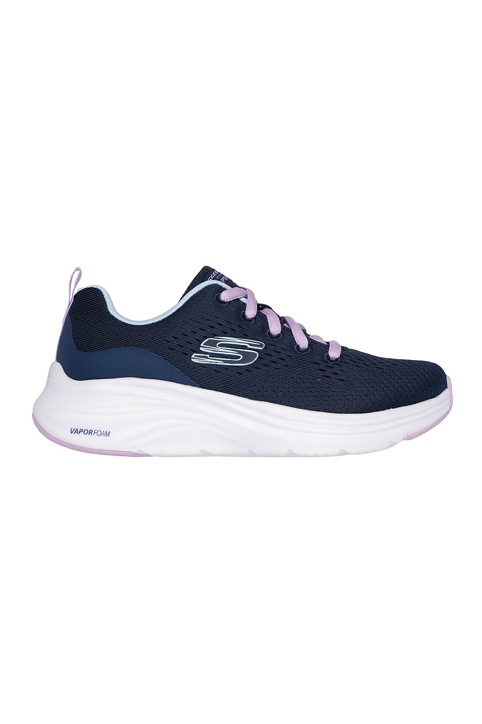 Skechers, Pantofi sport din plasa Vapor Foam, Bleumarin, 32 EU