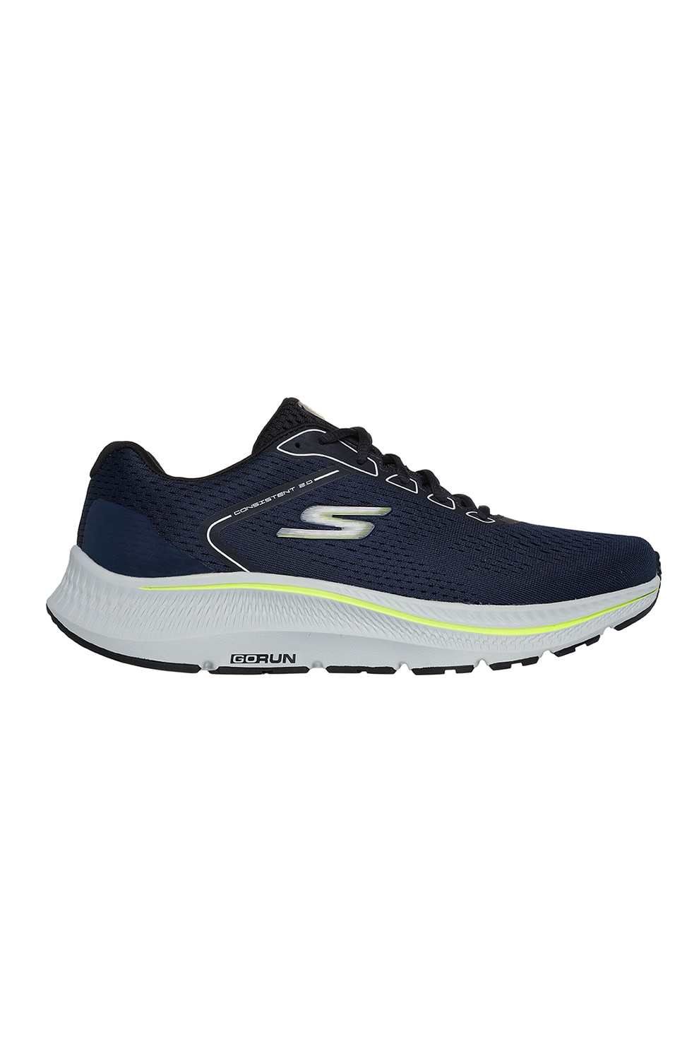 Skechers, Pantofi sport cu sireturi Go Run Consistent, Bleumarin, 42.5