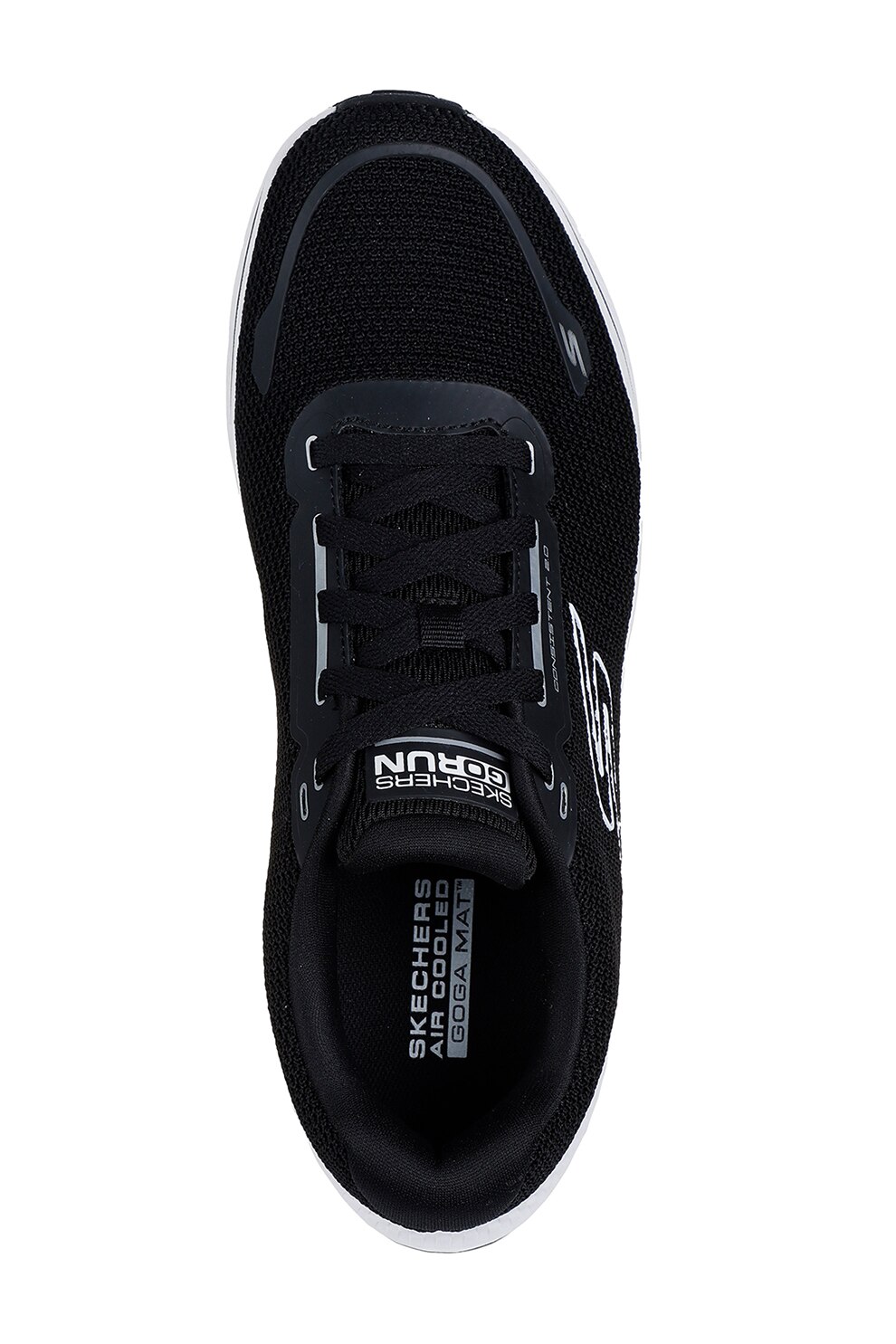 Skechers, Pantofi sport cu sireturi Go Run Consistent, Alb, Negru, 42 ...