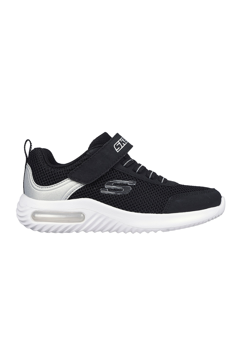 Skechers, Pantofi sport cu velcro Bounder-Tech, Negru, 30 EU