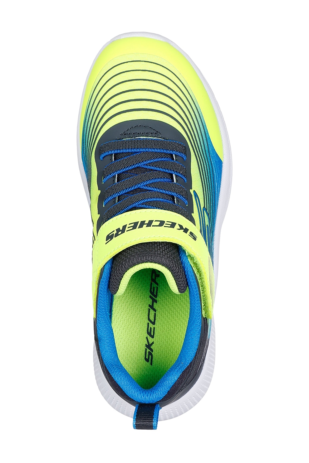 Skechers, Pantofi sport cu velcro Microspec Advance, Galben