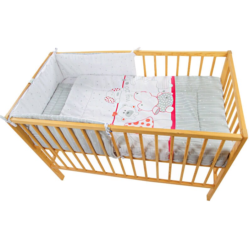 Lenjerie MyKids My Zoo Rosu 4 Piese 120 cm x 60 cm, MyKids