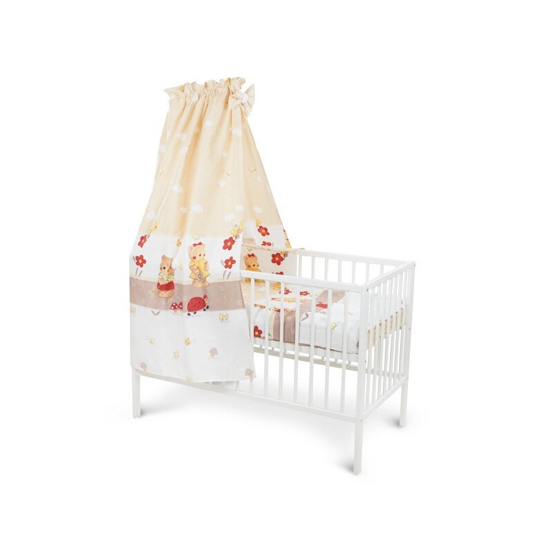 Lenjerie MyKids Teddy Gradina Maro 5 Piese 120x60