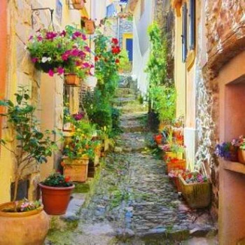 Fototapet DEGRETS 12-63 Strazi luminate 207x192cm Fototapet DEGRETS 12-63 Strazi luminate 207x192cm