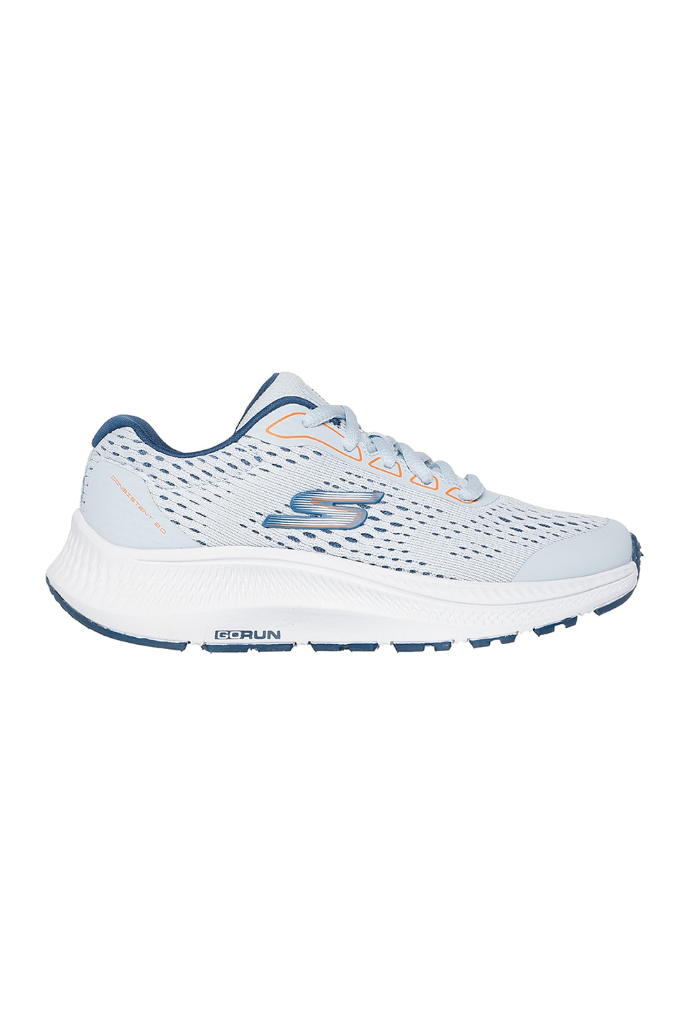 Skechers, Pantofi din plasa, pentru alergare Go Run 2.0, Albastru deschis, 30 EU