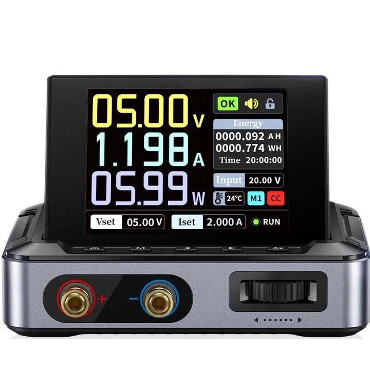 Преносимо DC захранване, екран 2.8", 0–30V, 0–5A, 150W, FNIRSI DPS-150