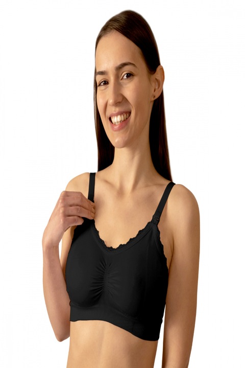 Sutien pentru alaptat Babyono negru