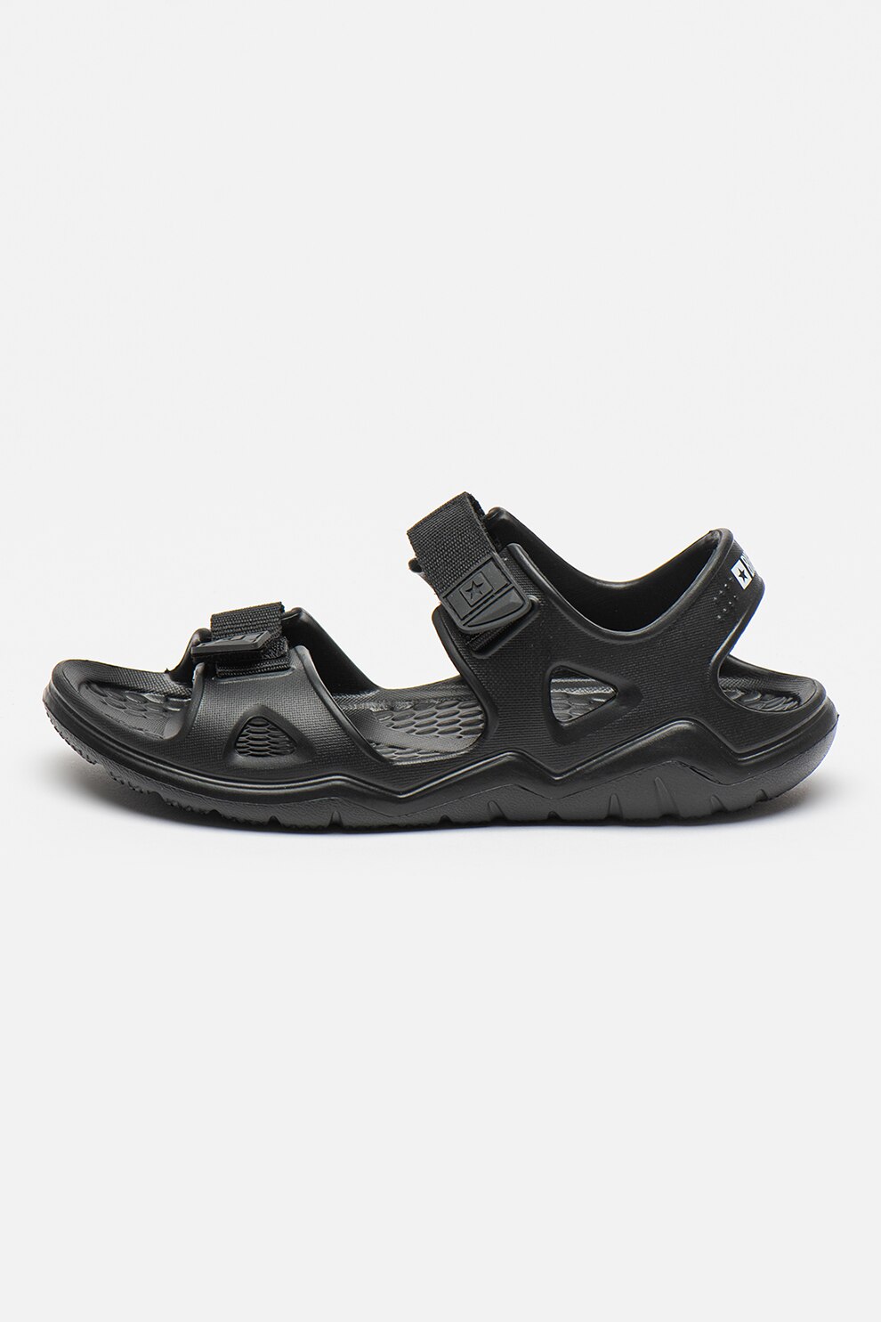 Big Star, Sandale cu barete cu velcro, Negru, 37