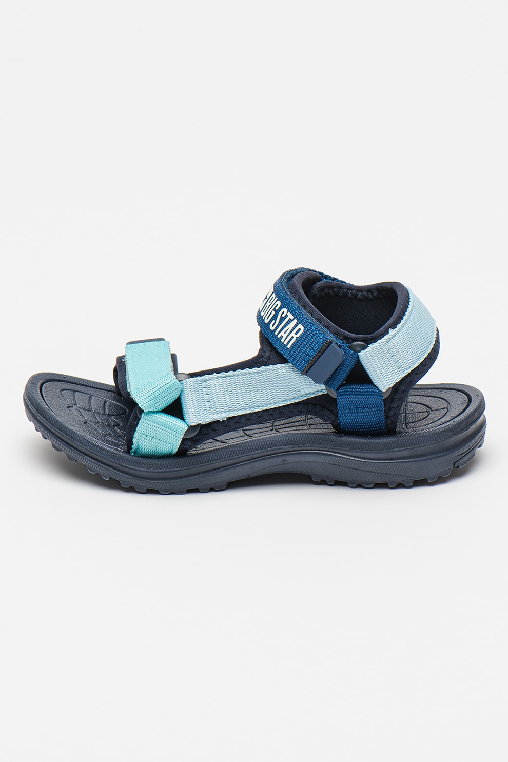 Big Star, Sandale cu velcro, Albastru aquamarin, Bleumarin, 32 EU