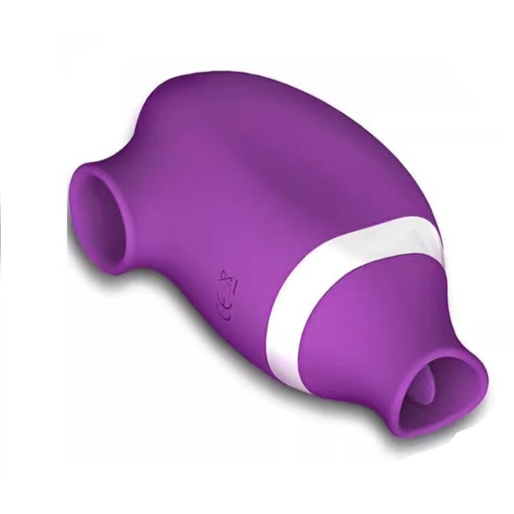 Lila csiklóvibrátor, 7 intenzitási fokozat, 8,5x4 cm, USB, vízálló
