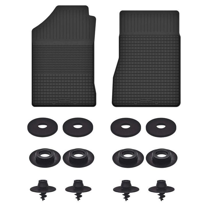 Set 2 fata Covorase auto pentru: Smart ForTwo II (2007-2014)