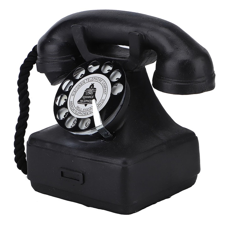 Vintage Retro Antik Vezetékes Telefon, Otthoni és Irodai Dekoráció, Dísztárgy, Fotó Kellék