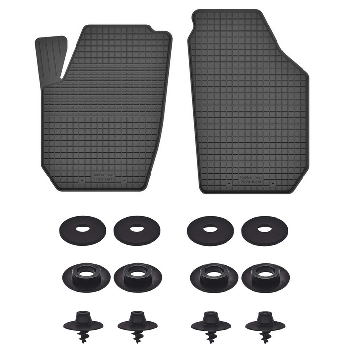 Set 2 fata Covorase auto pentru: Skoda Fabia II (2007-2014)