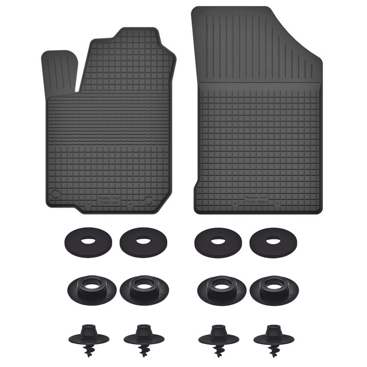 Set 2 fata Covorase auto pentru: Dacia Duster 2WD (2010-2018)