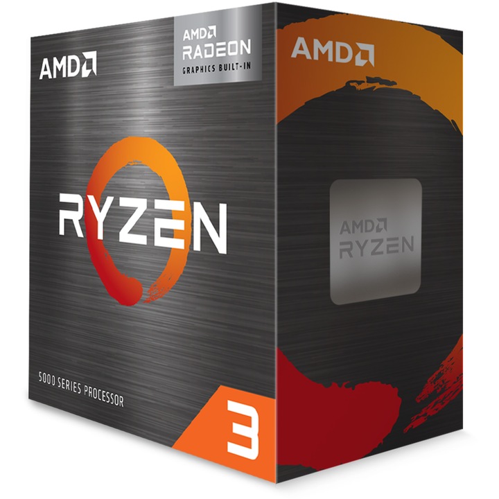 Процесор AMD Ryzen™ 3 5300G, 10MB, 4.0/4.2GHz Boost, Socket AM4, Radeon Graphics, охладител Wraith Stealth