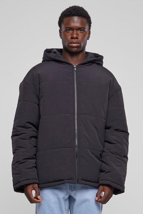 Urban Classics, Geaca lejera cu gluga, Negru stins