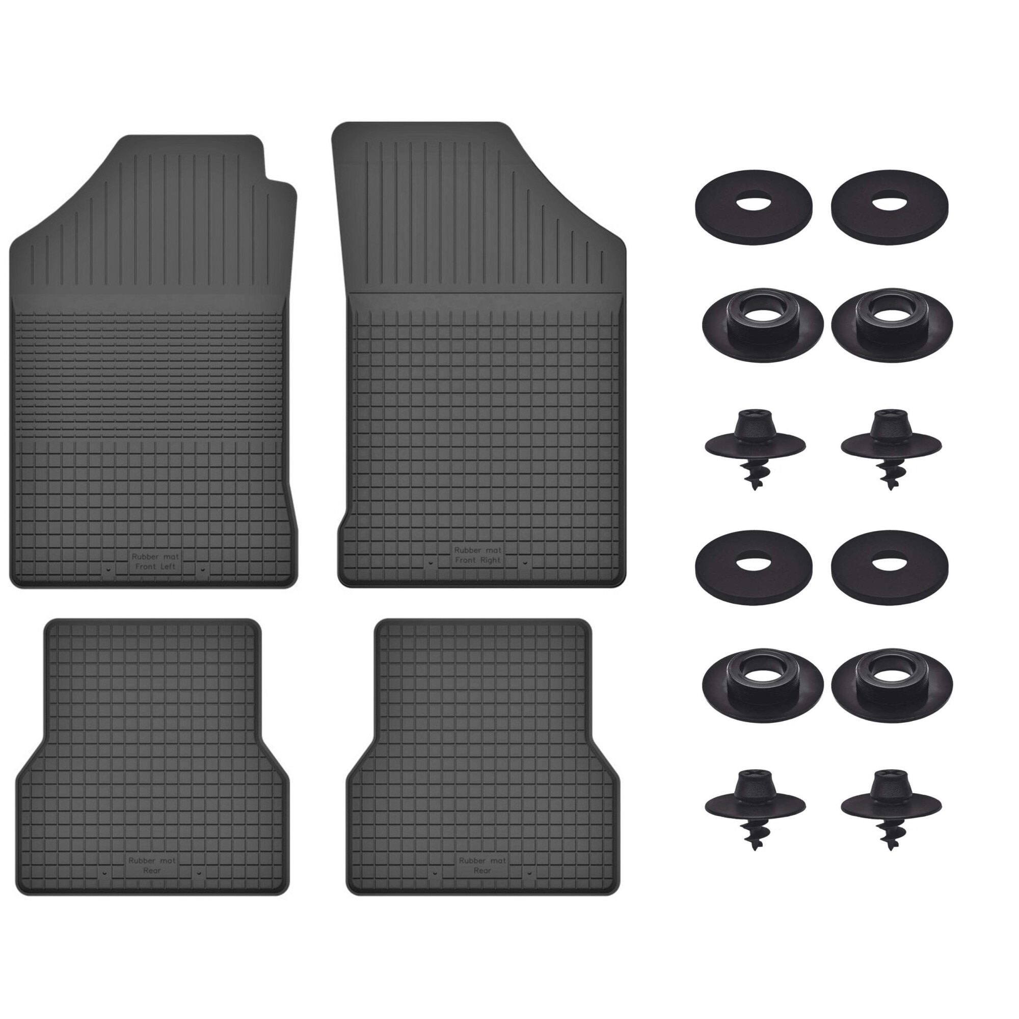 Cauciuc covorase auto set pentru: Citroen ZX (1991-1998) - cu