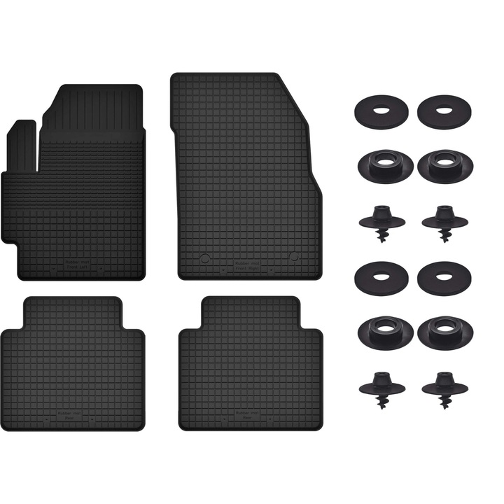 Cauciuc covorase auto set pentru: Suzuki S-Cross Hybrid (2020-) - cu opritoare universale