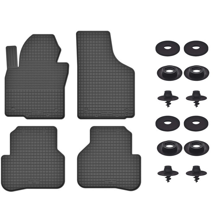 Cauciuc covorase auto set pentru: Volkswagen Passat B6 / B7 USA (2005-2014) - cu opritoare universale