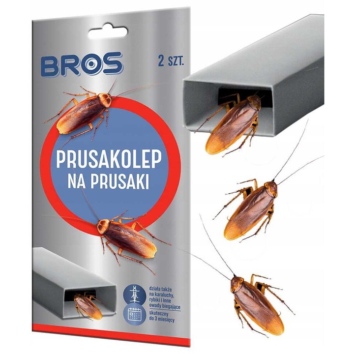 Capcana pentru gandaci, BROS, set 2 bucati, fara substante chimice, design discret