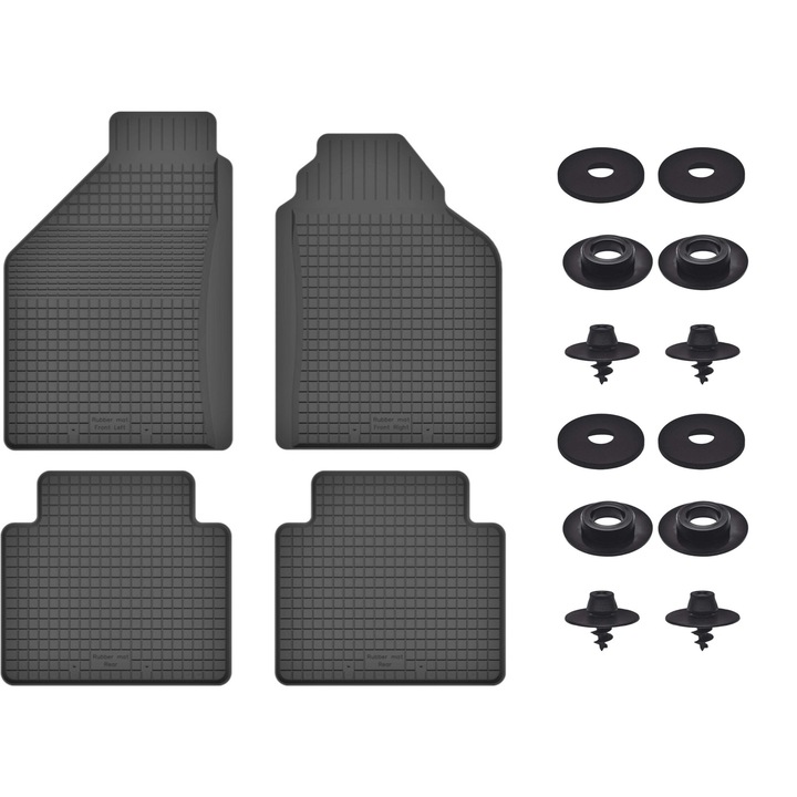 Cauciuc covorase auto set pentru: Lancia Musa (2004-2012) - cu opritoare universale