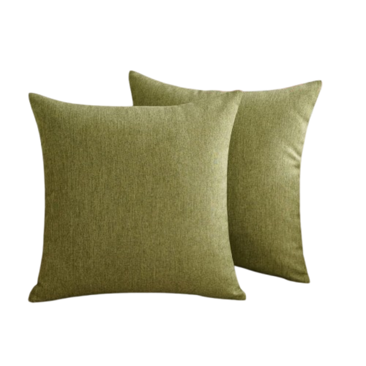 Huse impermeabile pentru perne, MIULEE, aspect in, potrivite pentru exterior, 50 x 50 cm, Set 2 Bucati, Verde