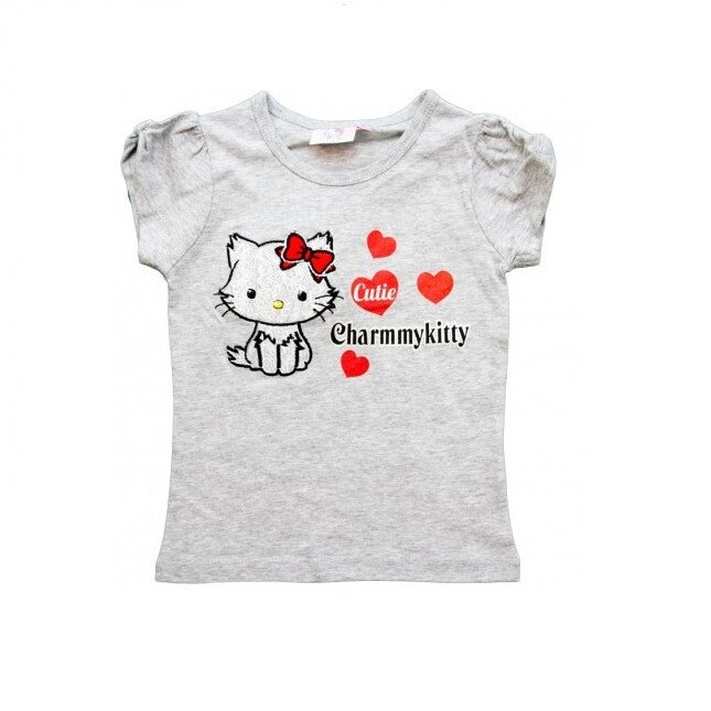 Tricou fete Charmmy Kitty, Gri