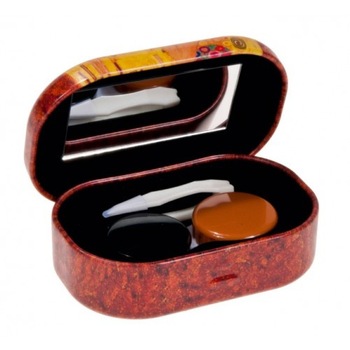 Cutie metalica pentru lentile de contact, Klimt The kiss Cutie metalica pentru lentile de contact, Klimt The kiss