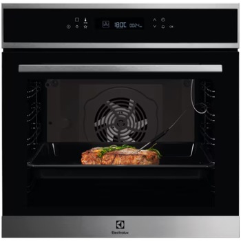 Cuptor incorporabil Electrolux EOE7F31X, Electric, 72 l, Autocuratare catalitica, SenseCook, Afisaj digital, Control touch, Grill, Clasa A+, Negru/Inox
