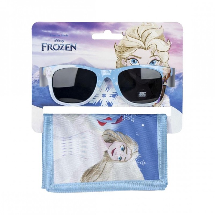 Комплект слънчеви очила и портфейл за деца Frozen Elsa, 2600002489, многоцветен