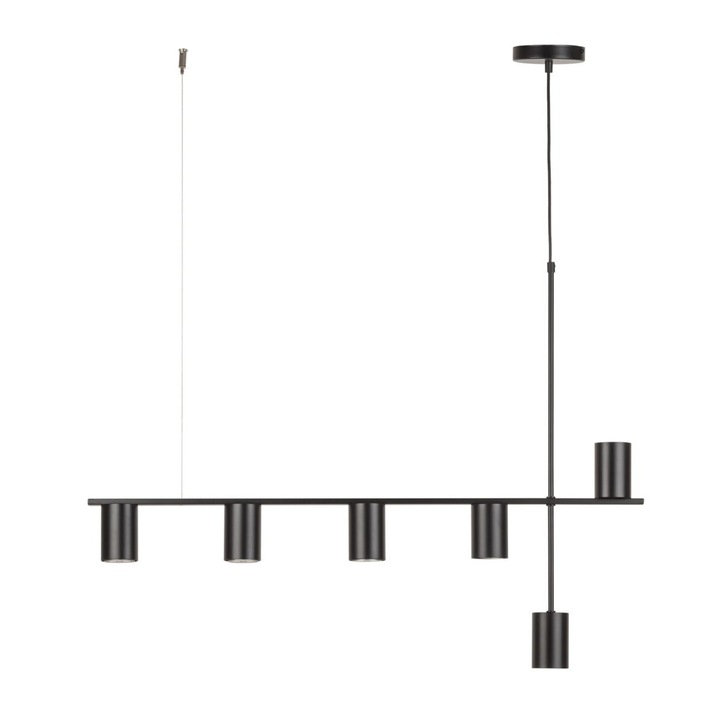 Висяща лампа VENDO VI, черна, 6*GU10, дължина 90 см - SIGMA
