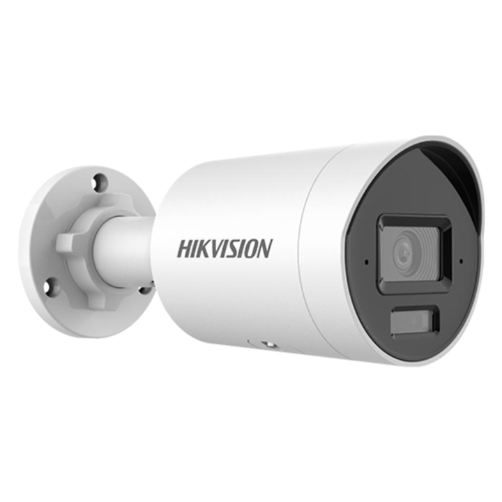 IP камера HIKVISION, 4MP, AcuSense, 2.8mm обектив, IR 40m, Бяла светлина 40m, PoE, IP67 - DS-2CD2043G2-LI-2.8mm