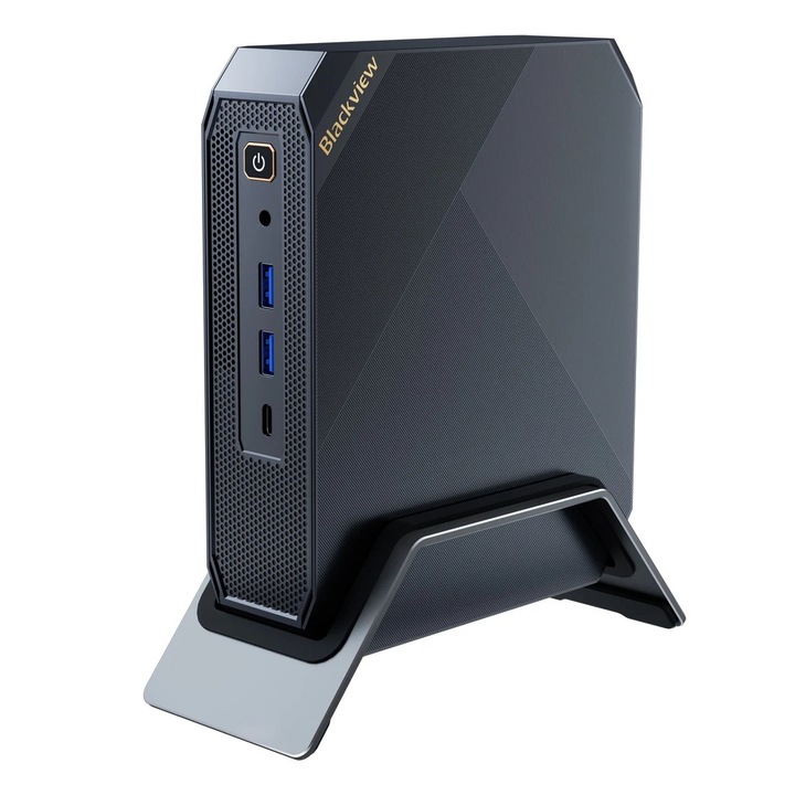 Mini PC Blackview MP200 fekete, Intel 11th Gen i9-11900H, up to 4.9GHz, 16GB DDR4, 1TB SSD, Windows 11 Pro, Wifi 6, 4K, DH PC