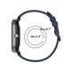 Garmin Venu SQ kompatibilis szilikon szíj, szíj szélessége 20 mm, fekete, eR DL