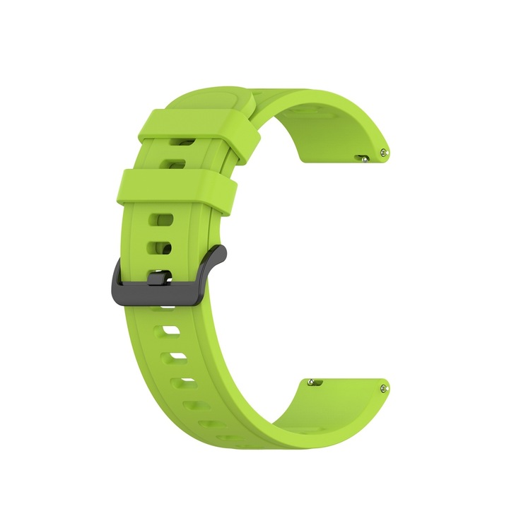 Curea silicon compatibil Garmin Venu SQ, latime curea 20mm, lime green, eR D L
