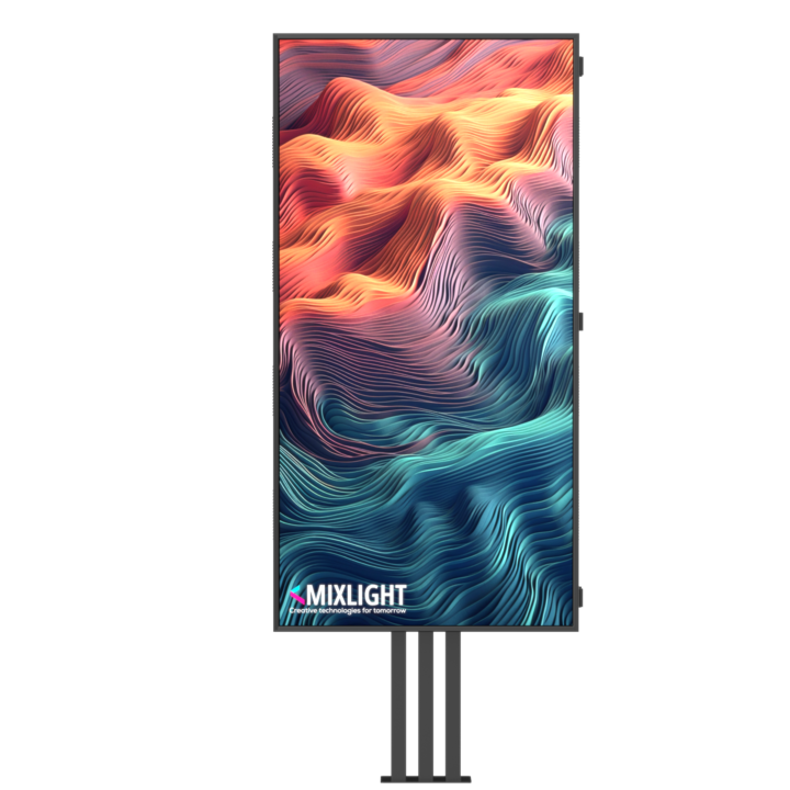 Afisaj exterior Mixlight P3, 0.768x1.34m, rezistent la intemperii, luminozitate 4210 nits, IP54