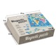 Puzzle magnetic harta lumii cu animale, PROCART, 168 piese, tablita cu snur agatare pe perete, multicolor, 41x55 cm