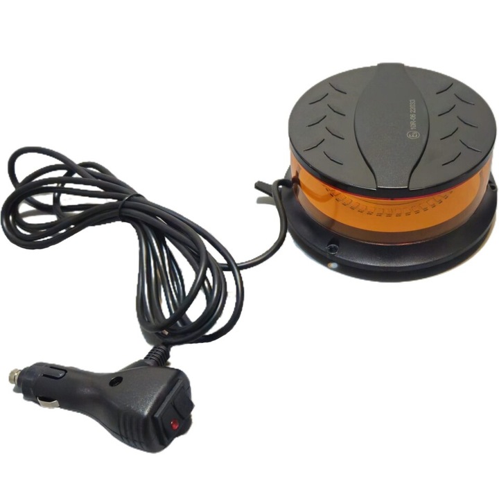 Girofar LED, montaj cu magnet sau prindere fixa, 16W, 12-24 V, E-Mark