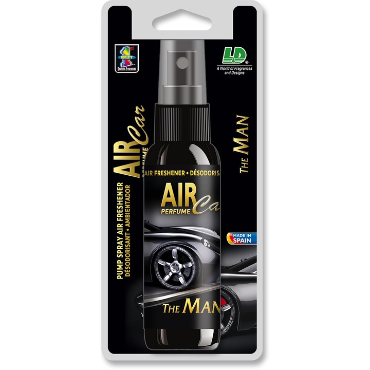Odorizant auto L&D Air Car Spray 60 ml, parfum fresh