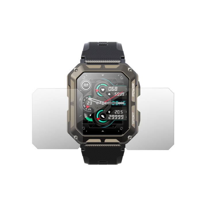 Комплект от 2 iSkinz протектори за екран за Cubot C20 Pro, невидими матови Skinz, матов силиконов протектор против пръстови отпечатъци, антирефлексен, самозалепващ се и гъвкав