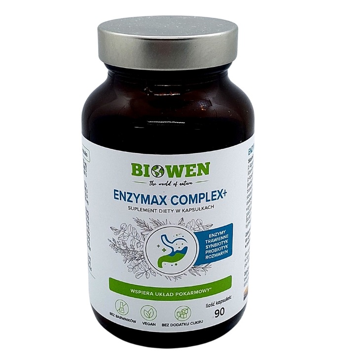 Supliment alimentar, Biowen, Enzymax Complex+, Enzime digestive, Fara gluten