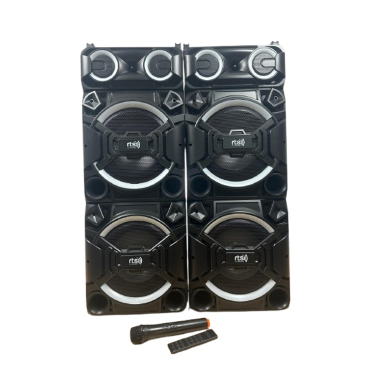 Sistem Audio Profesionale RTS 2213 Activa si Pasiva cu Amplificator Bluetooth Incorporat