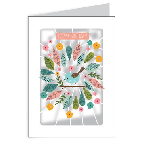 Felicitare - Happy Birthday Bird Web