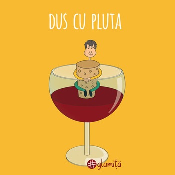 Felicitare - Dus cu pluta Felicitare - Dus cu pluta